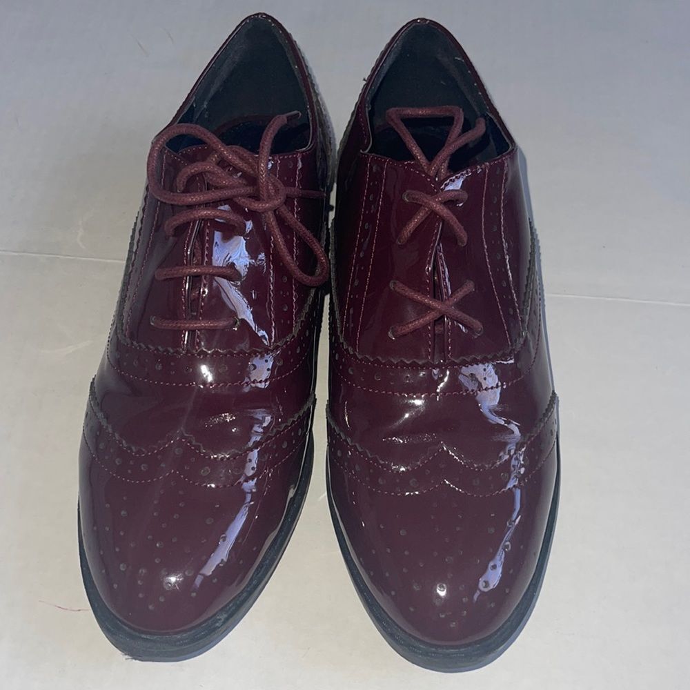 ASOS Patent leather wing tip shoes